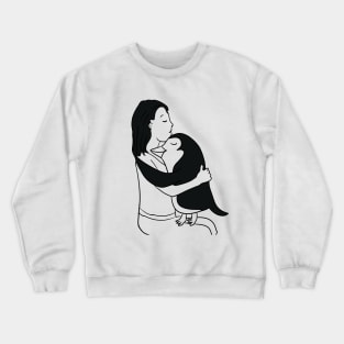 Just a girl who loves penguins Crewneck Sweatshirt